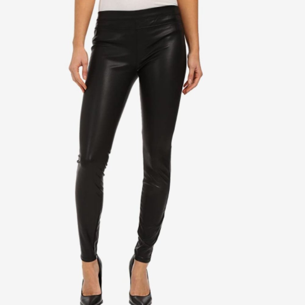 Blank NYC Faux Leather Pull On Skinny Leggings Pants
